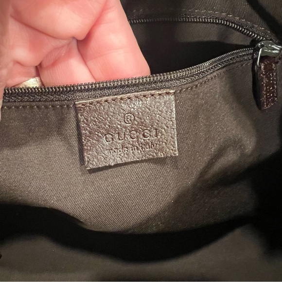 GUCCI Logo GG Pattern Eclipse Shoulder Tote Bag Canvas | Leather Brown | Italy - Picture 13 of 16